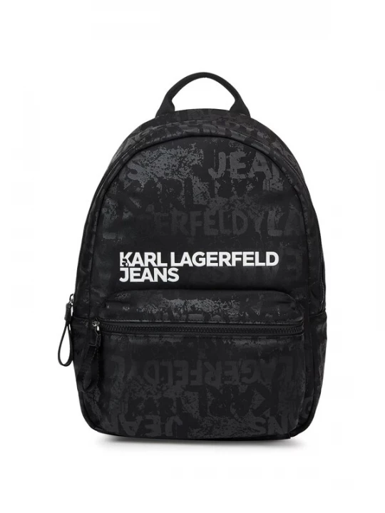 Foto van product KARL LAGERFELD JEANS Rugzak black denim / wit