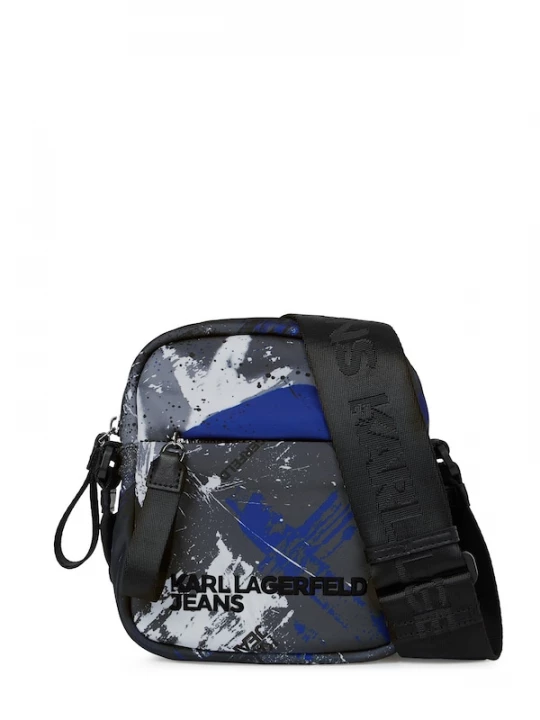 Foto van product KARL LAGERFELD JEANS Schoudertas blauw / donkergrijs / zwart / wit