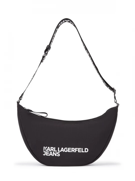 Foto van product KARL LAGERFELD JEANS Schoudertas 'Essential' zwart / wit