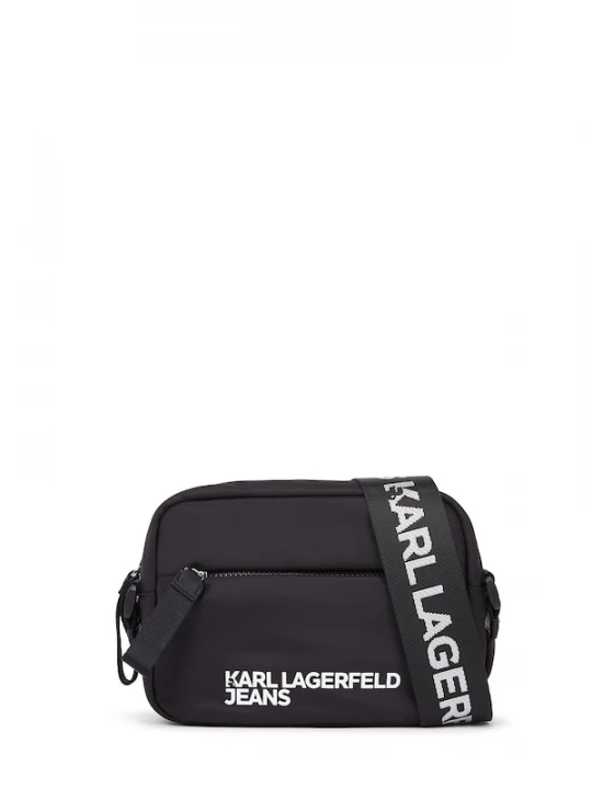 Foto van product KARL LAGERFELD JEANS Schoudertas 'ESSENTIAL' zwart / wit