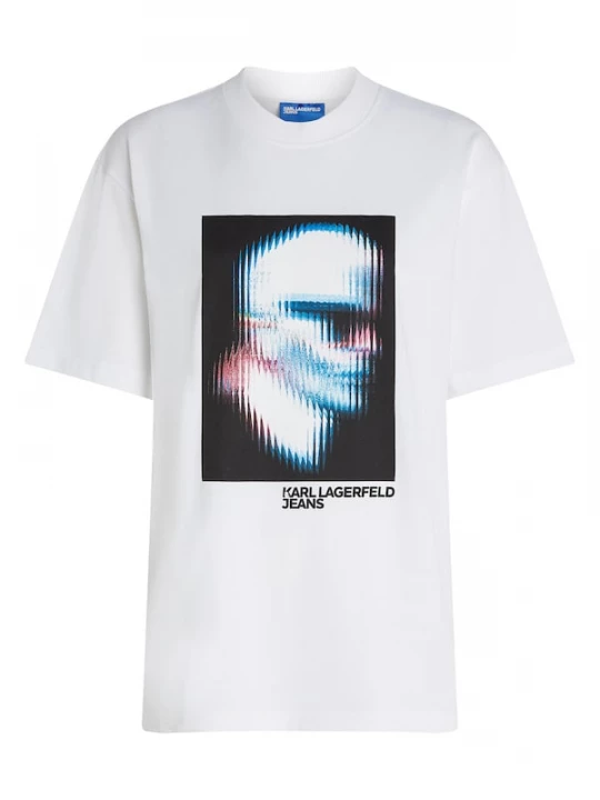 Foto van product KARL LAGERFELD JEANS Shirt azuur / pitaja roze / zwart / wit