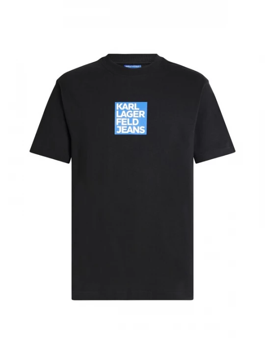Foto van product KARL LAGERFELD JEANS Shirt azuur / zwart / wit