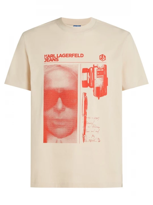 Foto van product KARL LAGERFELD JEANS Shirt beige / oranjerood