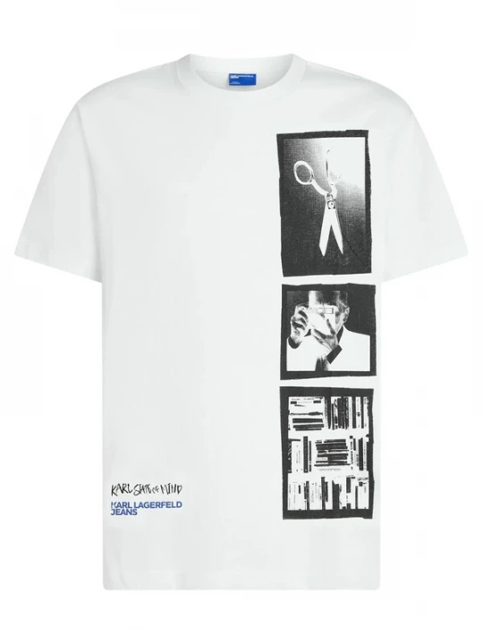 Foto van product KARL LAGERFELD JEANS Shirt blauw / grijs / zwart / wit