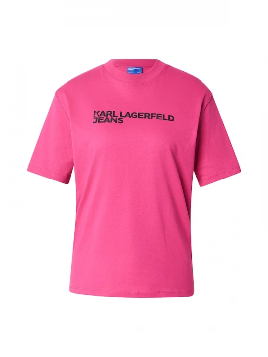 Foto van product KARL LAGERFELD JEANS Shirt donkerroze / zwart
