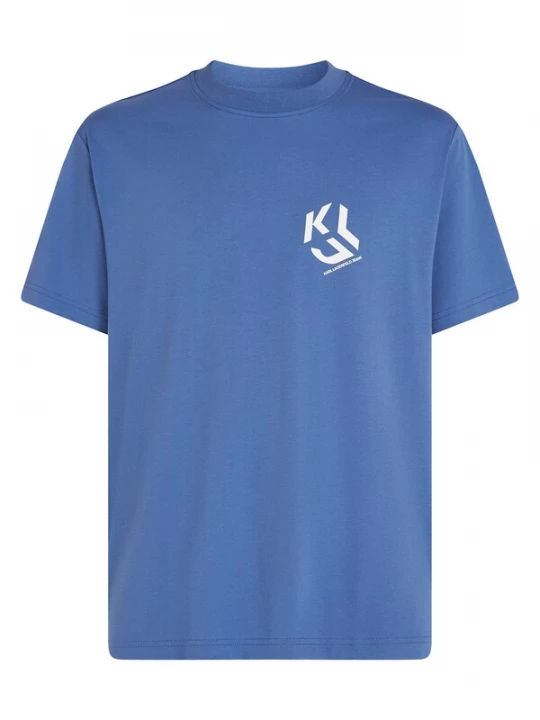 Foto van product KARL LAGERFELD JEANS Shirt 'MONOGRAM' blauw / natuurwit