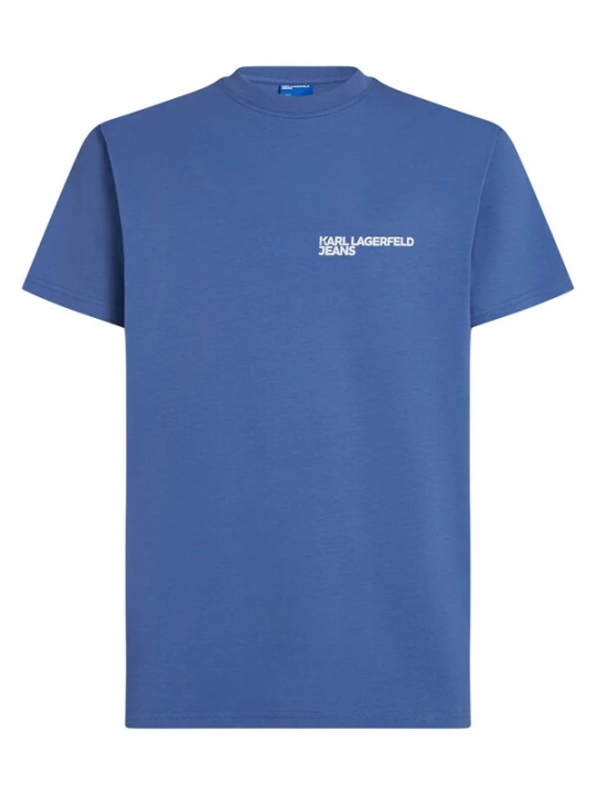 Foto van product KARL LAGERFELD JEANS Shirt ' SCHMAL GESCHNITTENES' blauw / natuurwit