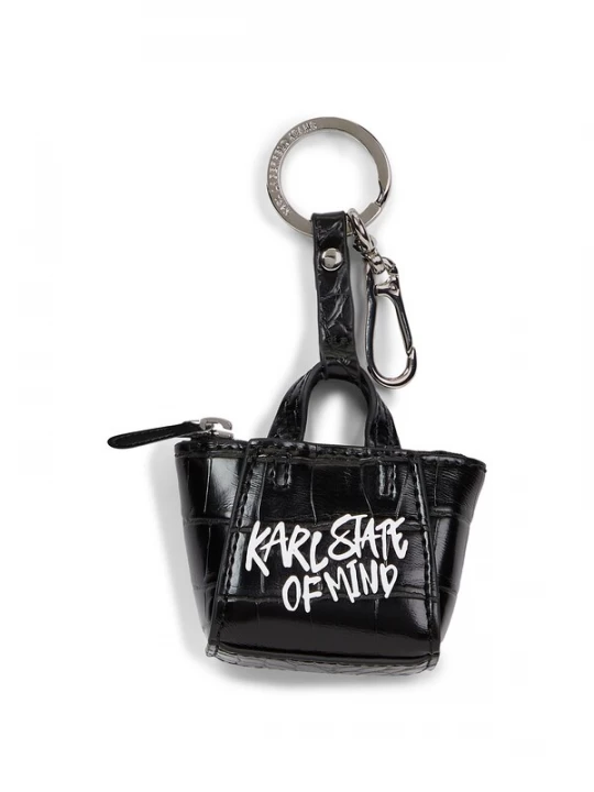 Foto van product KARL LAGERFELD JEANS Sleutelhanger ' KARL QUOTE ' zwart