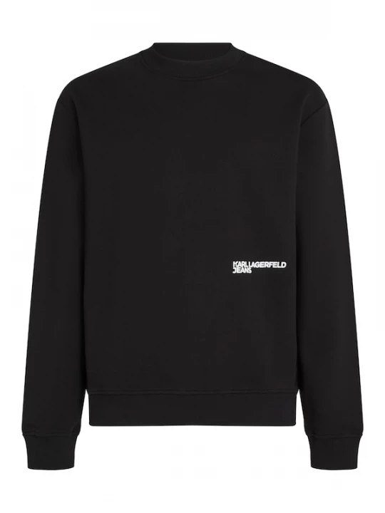 Foto van product KARL LAGERFELD JEANS Sweatshirt 'DIGITIZED KARL' azuur / grijs / zwart / natuurwit