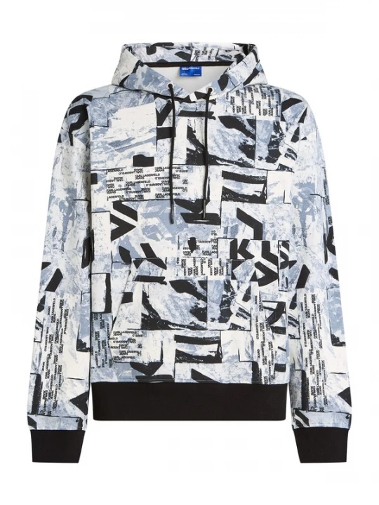 Foto van product KARL LAGERFELD JEANS Sweatshirt duifblauw / zwart / wit