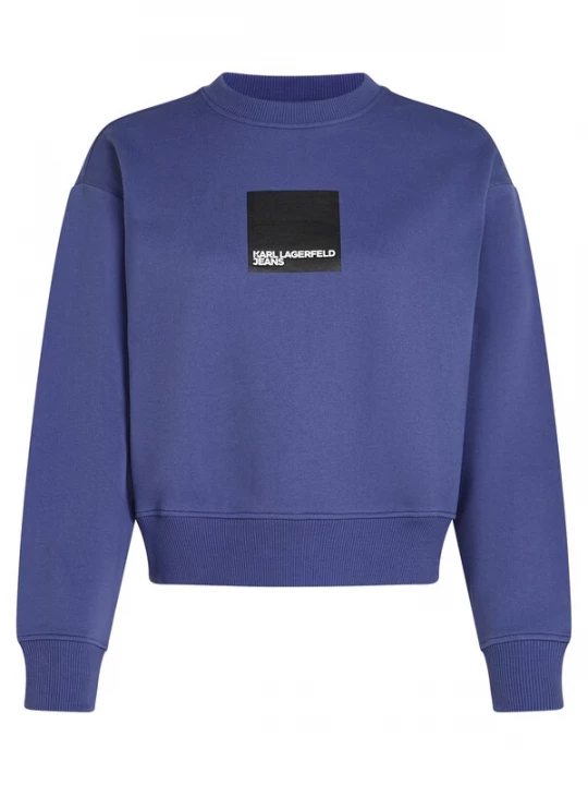 Foto van product KARL LAGERFELD JEANS Sweatshirt enziaan / zwart / wit