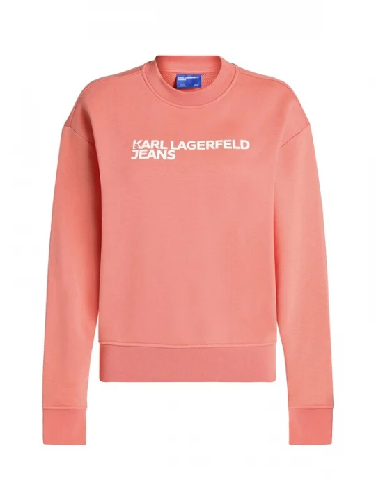 Foto van product KARL LAGERFELD JEANS Sweatshirt 'ESSENTIAL' oudroze / wit