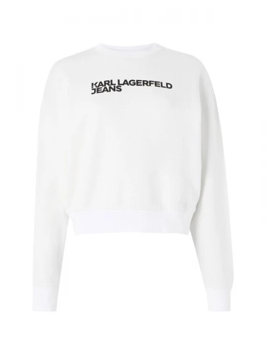 Foto van product KARL LAGERFELD JEANS Sweatshirt 'Essential' zwart / wit