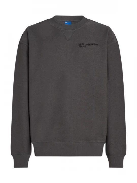 Foto van product KARL LAGERFELD JEANS Sweatshirt 'RELAXED INSIDE OUT' grafiet / zwart