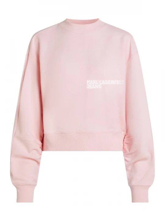 Foto van product KARL LAGERFELD JEANS Sweatshirt rosa / wit