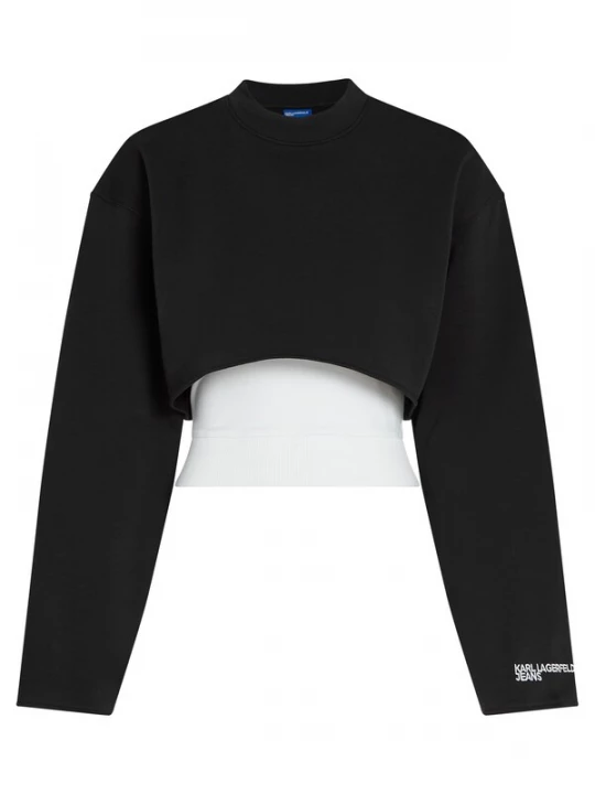 Foto van product KARL LAGERFELD JEANS Sweatshirt zwart / wit