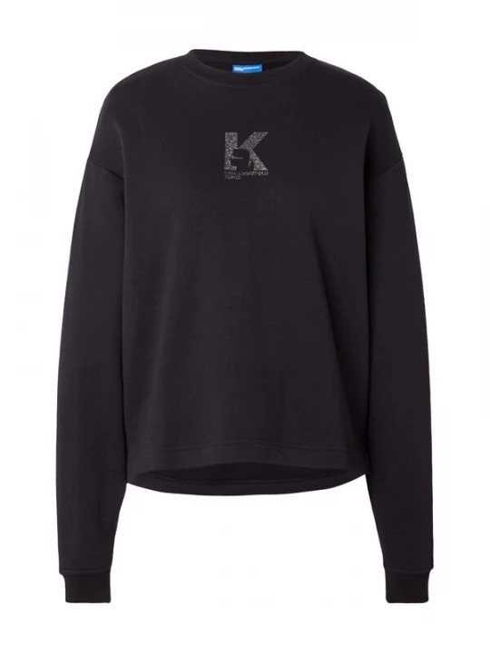 Foto van product KARL LAGERFELD JEANS Sweatshirt zwart / zilver