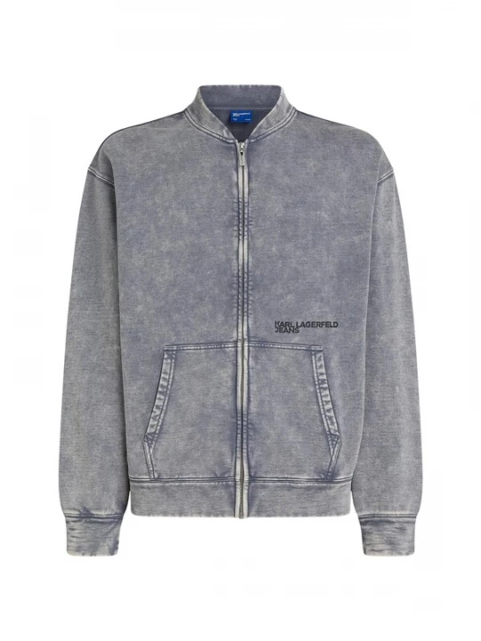 Foto van product KARL LAGERFELD JEANS Sweatvest grijs / lichtgrijs / black denim