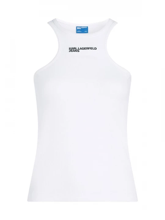 Foto van product KARL LAGERFELD JEANS Top donkergroen / wit