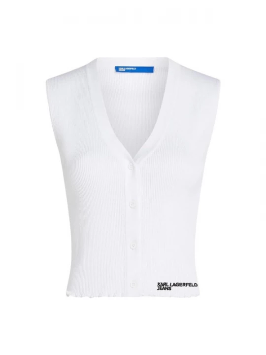 Foto van product KARL LAGERFELD JEANS Top 'KLJ Light Knit Top B2W18024' wit