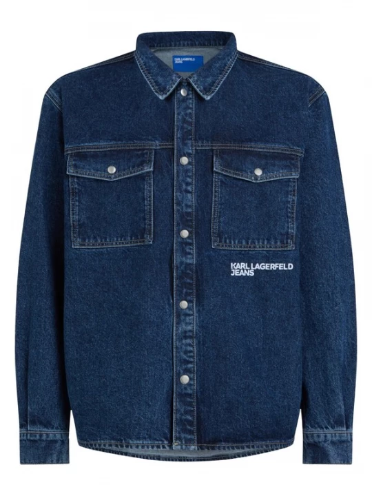 Foto van product KARL LAGERFELD JEANS Tussenjas donkerblauw / wit
