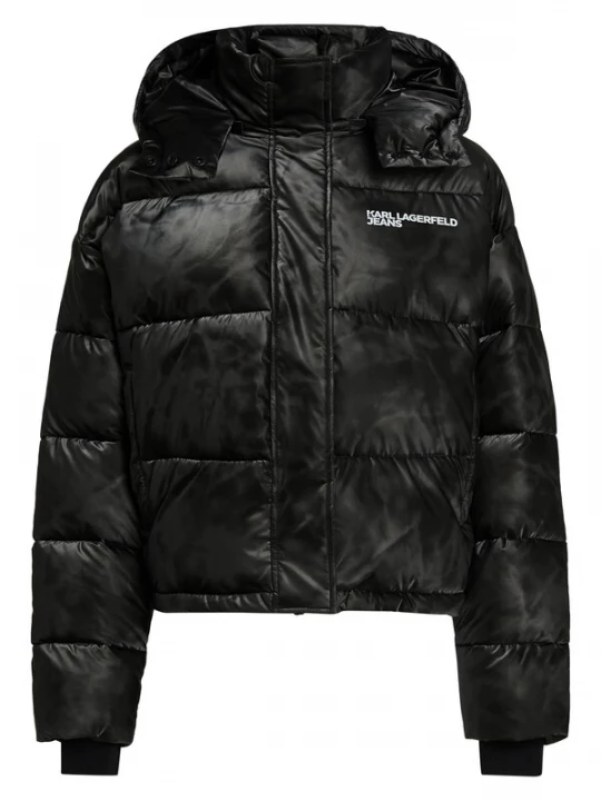 Foto van product KARL LAGERFELD JEANS Winterjas zwart / wit