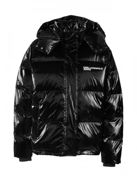 Foto van product KARL LAGERFELD JEANS Winterjas zwart / wit