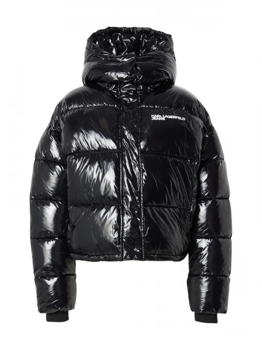 Foto van product KARL LAGERFELD JEANS Winterjas zwart / wit