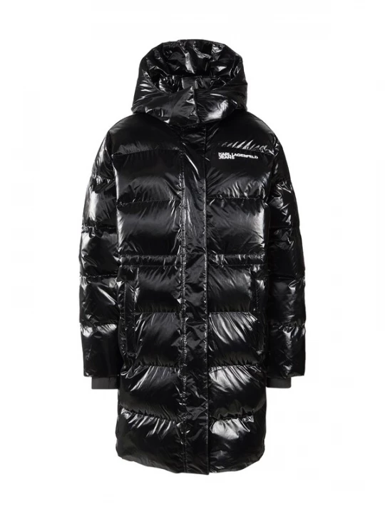 Foto van product KARL LAGERFELD JEANS Wintermantel zwart / wit