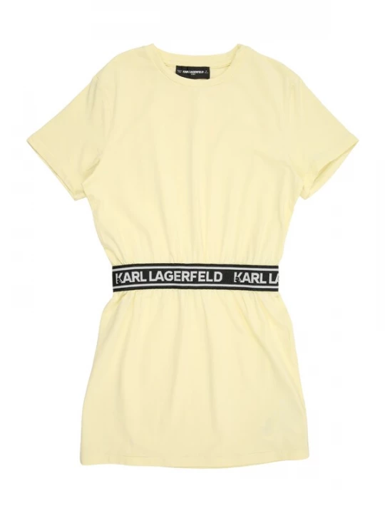 Foto van product Karl Lagerfeld Jurk lichtgeel / zwart / wit
