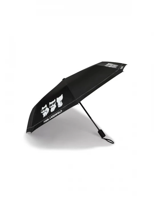 Foto van product Karl Lagerfeld Paraplu ' Ikon Choupette Kleiner Regenschirm ' zwart