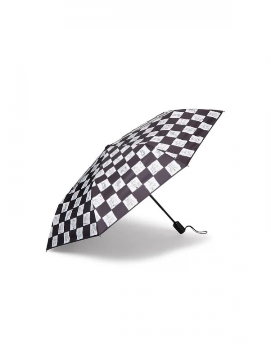 Foto van product Karl Lagerfeld Paraplu 'K / Ballet' zwart / offwhite