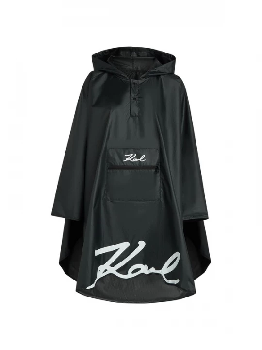 Foto van product Karl Lagerfeld Paraplu ' K / Signature Regenponcho ' zwart