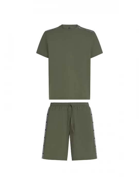Foto van product Karl Lagerfeld Pyjama kort kaki / zwart / wit