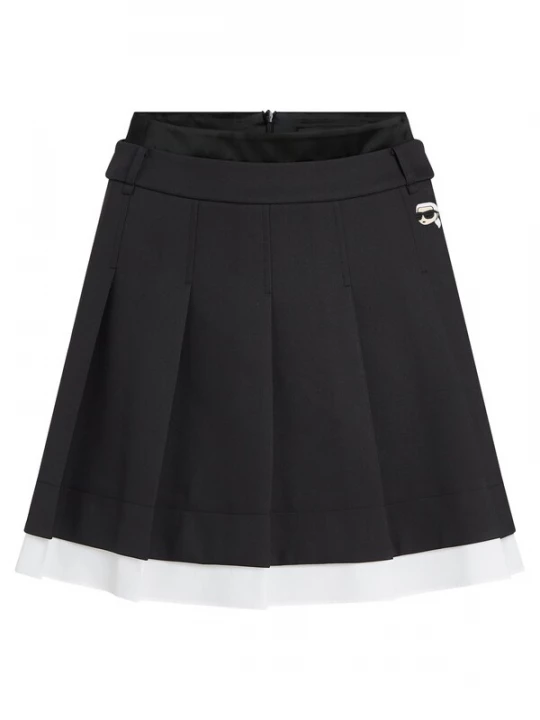 Foto van product Karl Lagerfeld Rok 'Ikon' zwart / wit