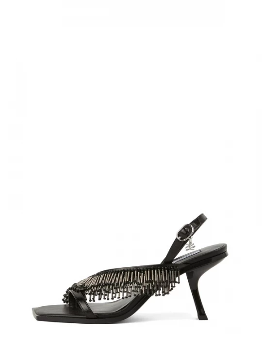 Foto van product Karl Lagerfeld Sandalen met riem 'Karmel Fringe' zwart