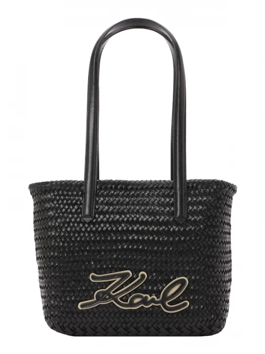 Foto van product Karl Lagerfeld Schoudertas beige / zwart
