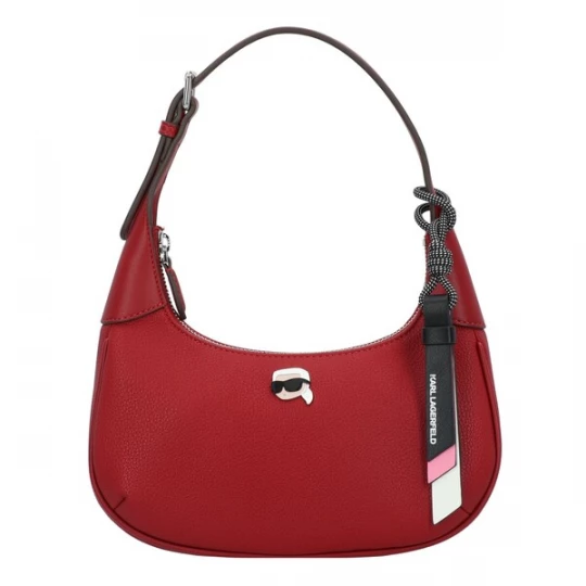 Foto van product Karl Lagerfeld Schoudertas 'Ikon' robijnrood / zwart / wit