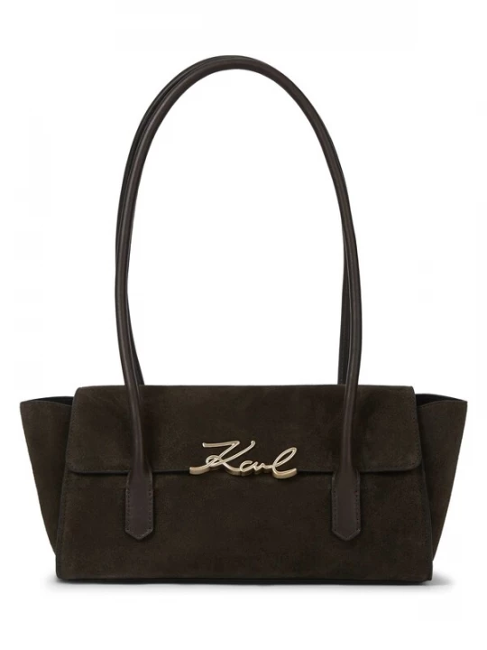 Foto van product Karl Lagerfeld Schoudertas 'K / Signature' donkerbruin