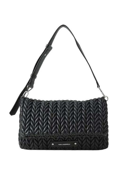 Foto van product Karl Lagerfeld Schoudertas 'WEAVE' zwart / zilver