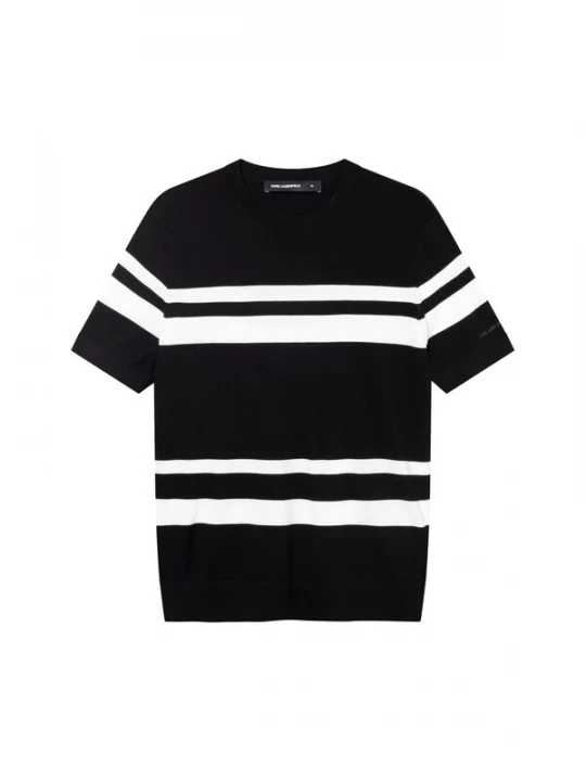 Foto van product Karl Lagerfeld Shirt ' 655011 ' zwart / natuurwit