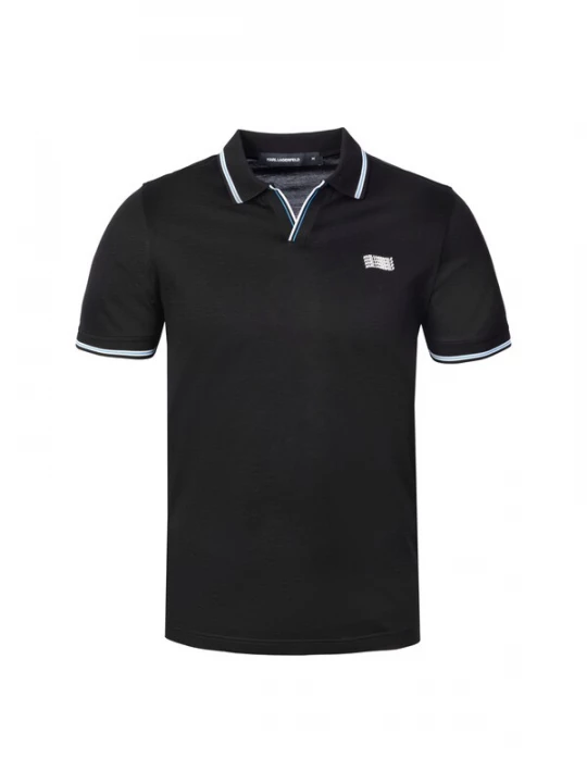 Foto van product Karl Lagerfeld Shirt ' 745001 ' blauw / zwart / wit