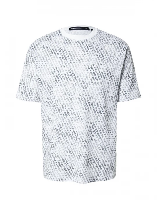 Foto van product Karl Lagerfeld Shirt antraciet / donkergrijs / wit