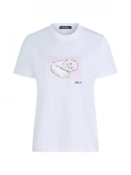 Foto van product Karl Lagerfeld Shirt azuur / rosé / zwart / wit