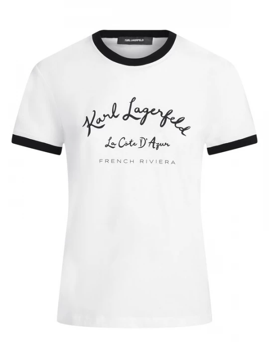 Foto van product Karl Lagerfeld Shirt 'CÃ´te D'Azur' zwart / wit