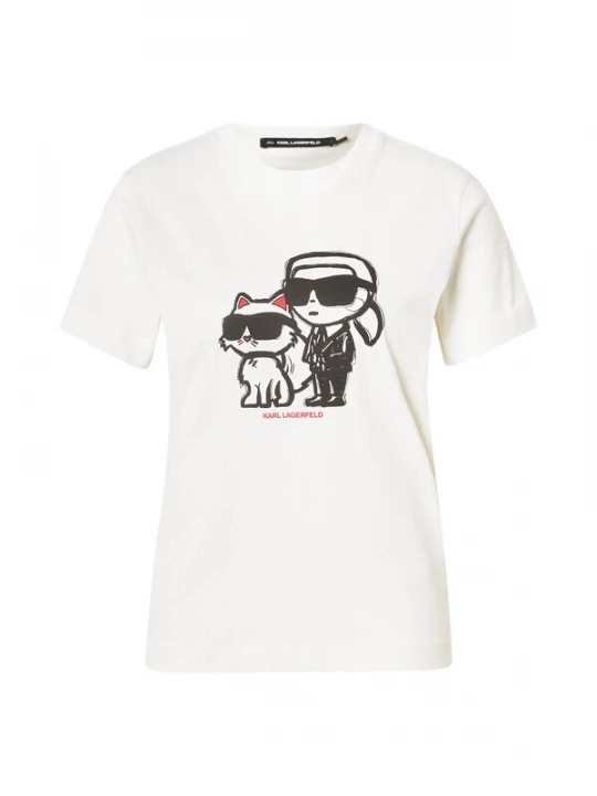 Foto van product Karl Lagerfeld Shirt crème / rood / zwart