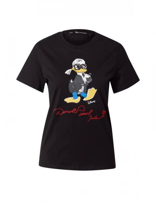 Foto van product Karl Lagerfeld Shirt 'Disney x KL' royal blue / koningsblauw / lichtgeel / zwart / wit