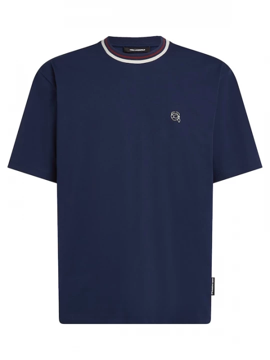 Foto van product Karl Lagerfeld Shirt donkerblauw / rood / wit