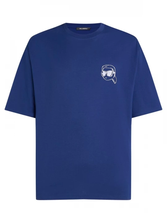 Foto van product Karl Lagerfeld Shirt donkerblauw / wit