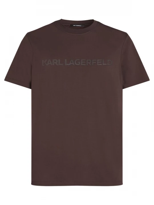 Foto van product Karl Lagerfeld Shirt donkerbruin / grijs / wit